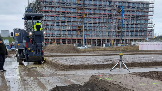 GMS W 120 Fi Fräsen einer stabilisierten RC-Schicht